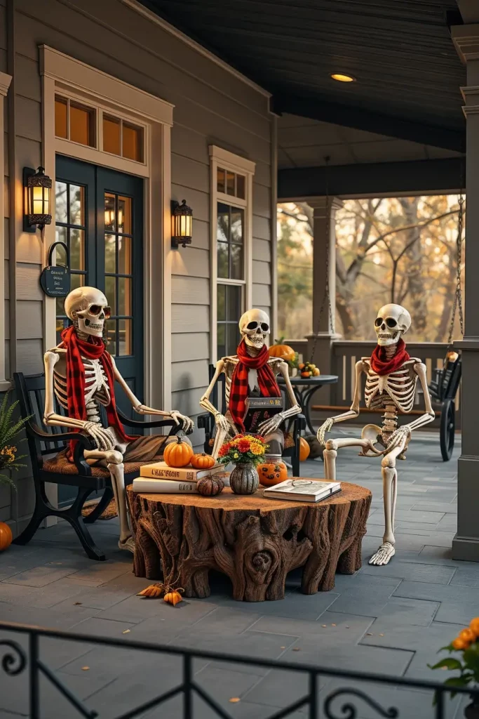 65 Cute and Funny Halloween Porch Decorations 2025 to Make Your Home the Talk of the Block