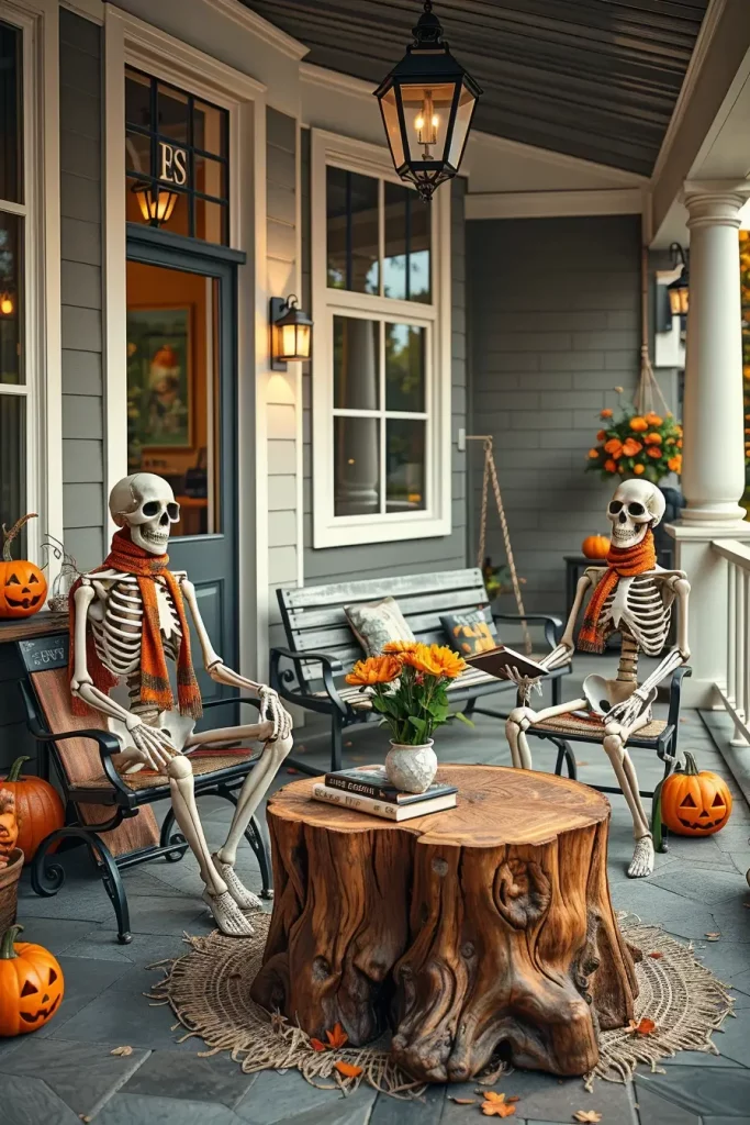 65 Cute and Funny Halloween Porch Decorations 2025 to Make Your Home the Talk of the Block