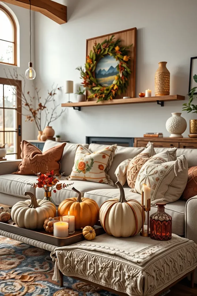 64 Fall Living Room Decor Ideas 2025 to Make Your Space Feel Cozy and Seasonal