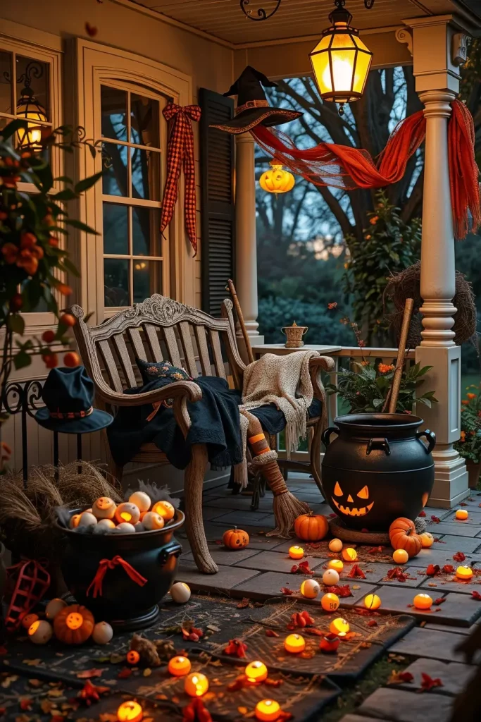 65 Cute and Funny Halloween Porch Decorations 2025 to Make Your Home the Talk of the Block
