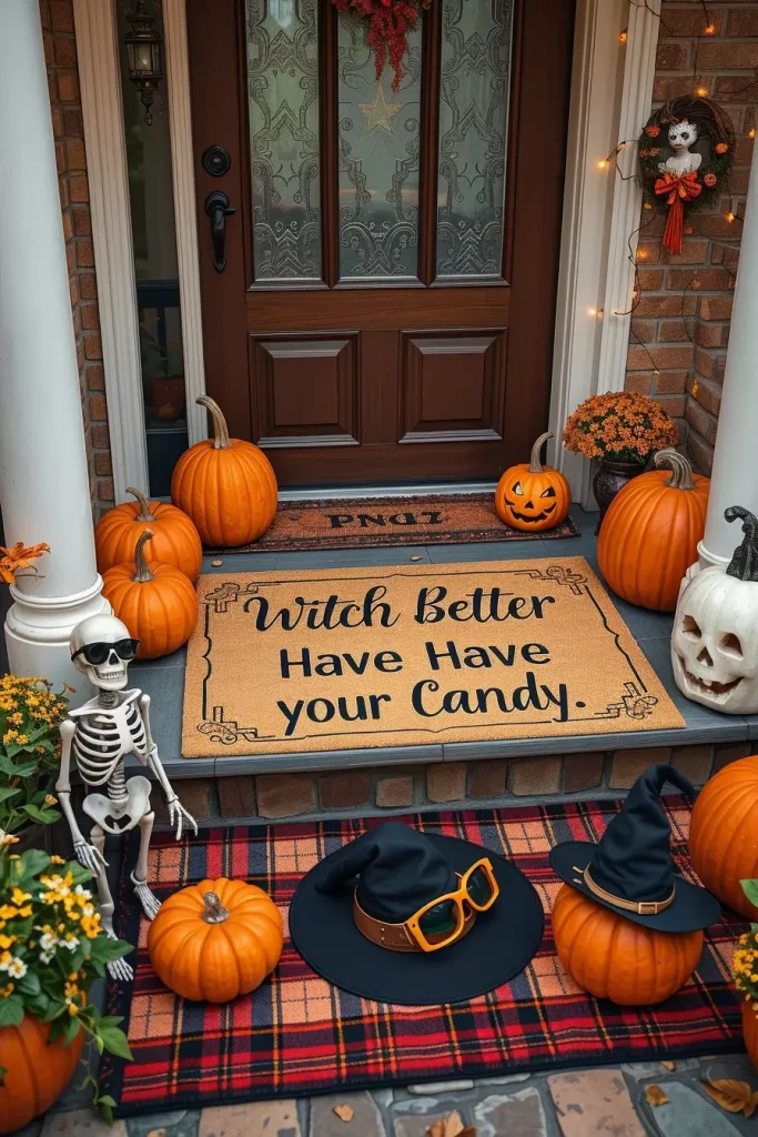 65 Cute and Funny Halloween Porch Decorations 2025 to Make Your Home the Talk of the Block