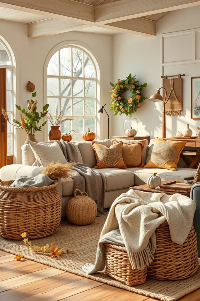 64 Fall Living Room Decor Ideas 2025 to Make Your Space Feel Cozy and Seasonal