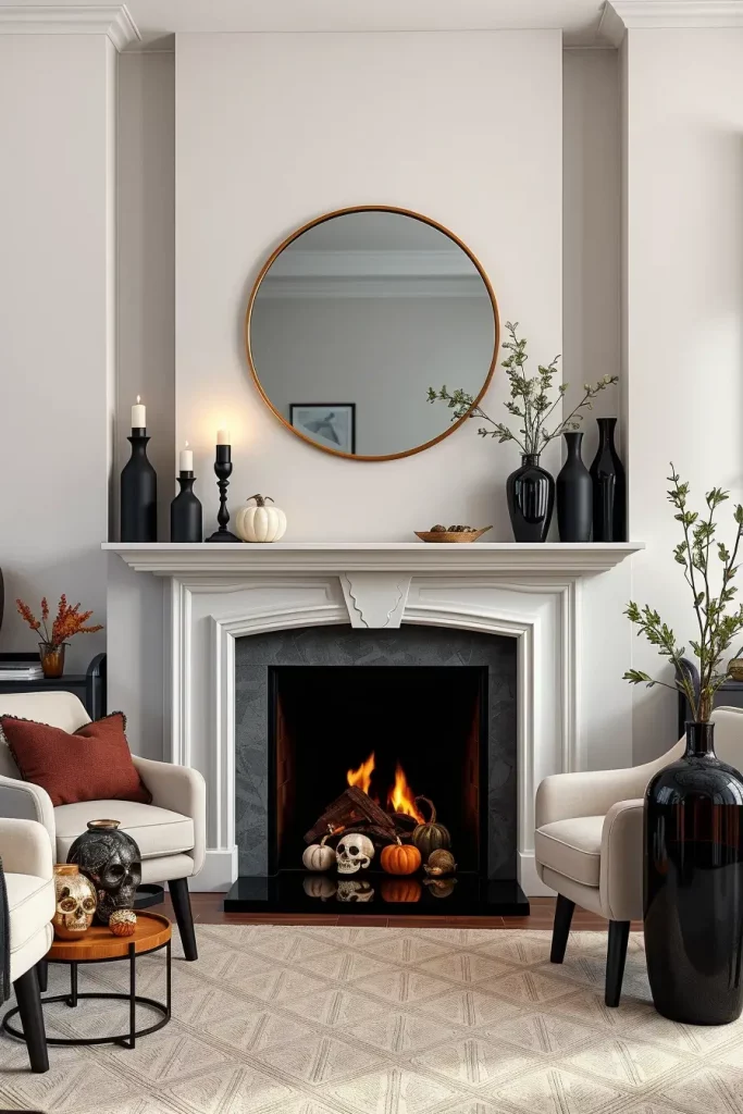 64 Halloween Mantle Ideas 2025 to Inspire Your Spooky Fireplace Styling