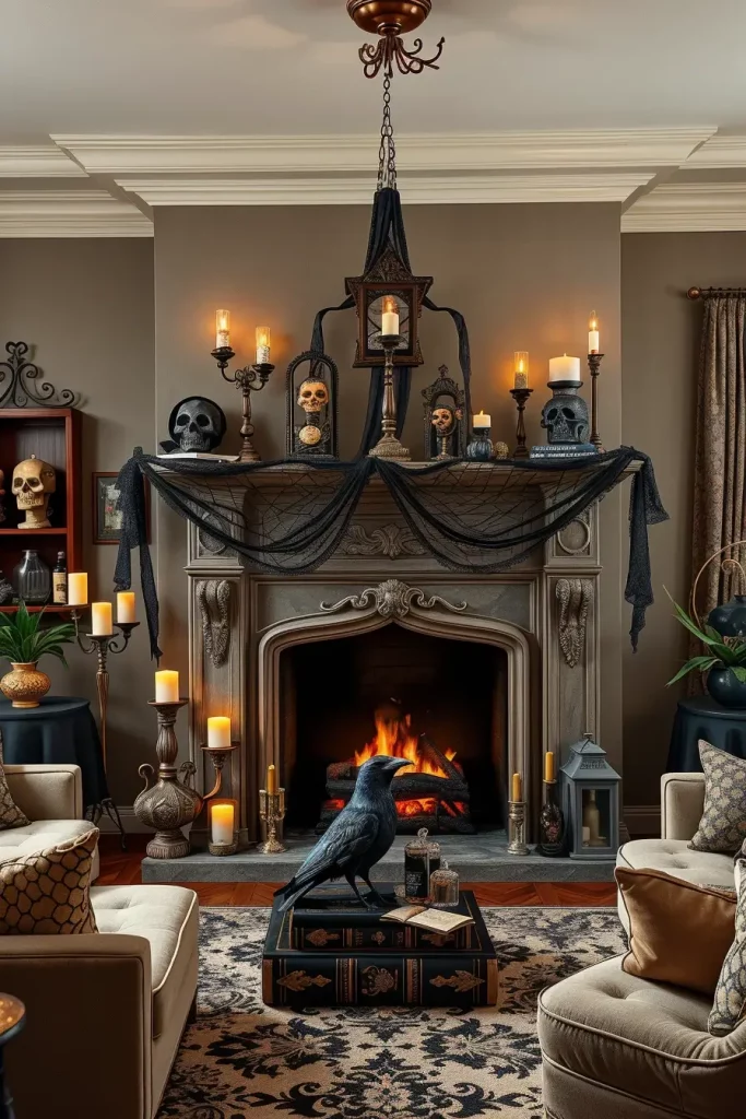65 Halloween Fireplace Decor Ideas 2025 for a Spooky and Stylish Home
