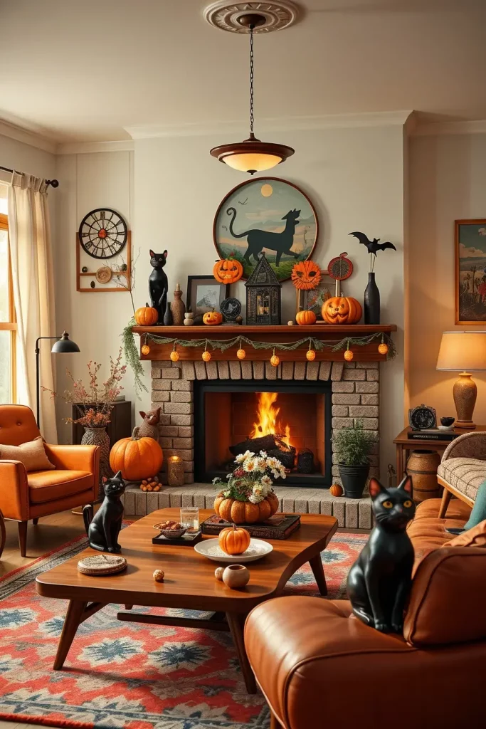 64 Halloween Mantle Ideas 2025 to Inspire Your Spooky Fireplace Styling
