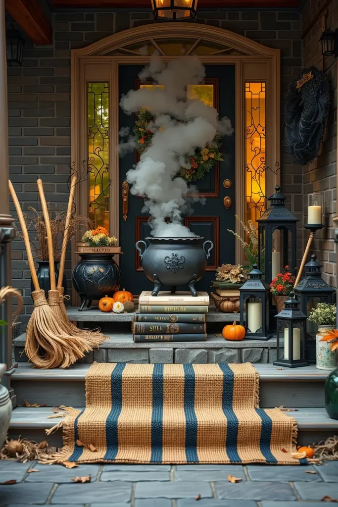 64 Halloween Front Porch Decor Ideas 2025 That Will Wow Trick-or-Treaters