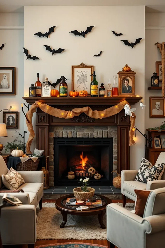 65 Halloween Fireplace Decor Ideas 2025 for a Spooky and Stylish Home
