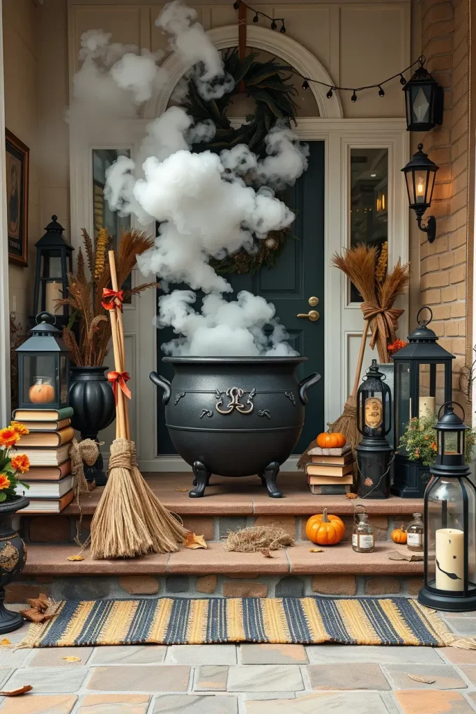 64 Halloween Front Porch Decor Ideas 2025 That Will Wow Trick-or-Treaters