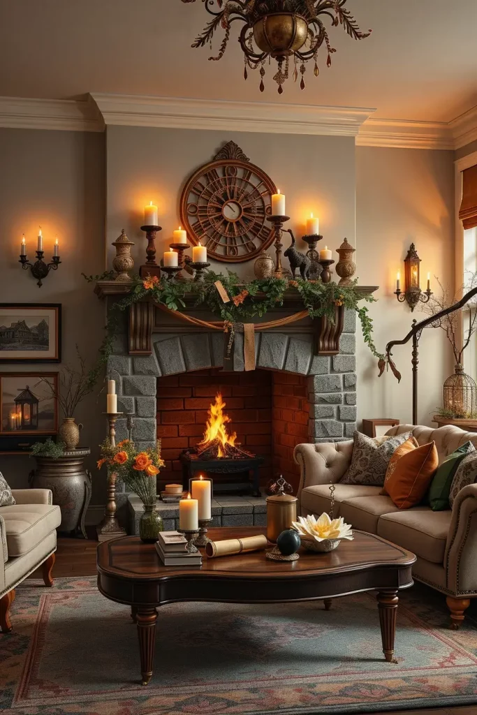 64 Halloween Mantle Ideas 2025 to Inspire Your Spooky Fireplace Styling