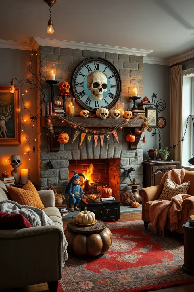 64 Halloween Mantle Ideas 2025 to Inspire Your Spooky Fireplace Styling