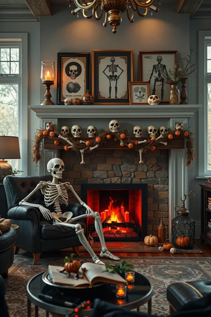 65 Halloween Fireplace Decor Ideas 2025 for a Spooky and Stylish Home