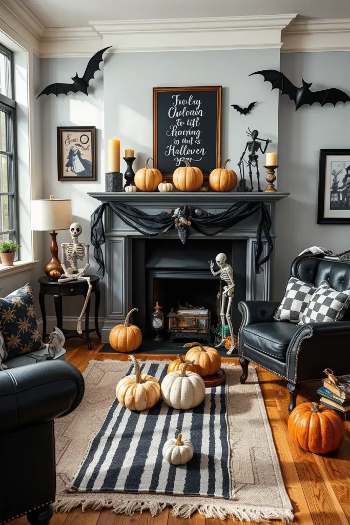 64 Halloween Mantle Ideas 2025 to Inspire Your Spooky Fireplace Styling