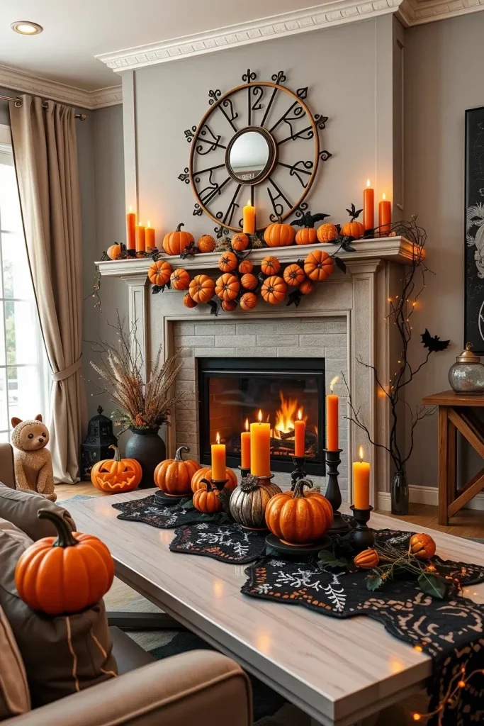65 Halloween Fireplace Decor Ideas 2025 for a Spooky and Stylish Home