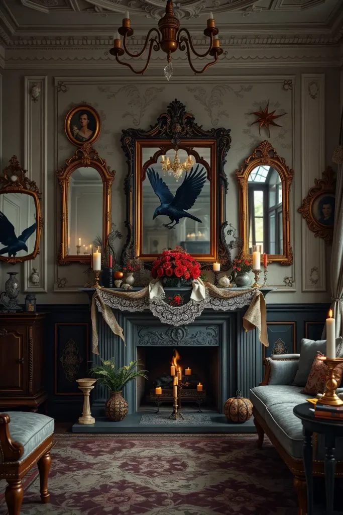 64 Halloween Mantle Ideas 2025 to Inspire Your Spooky Fireplace Styling