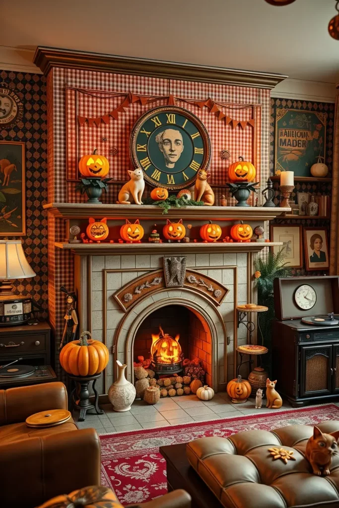 65 Halloween Fireplace Decor Ideas 2025 for a Spooky and Stylish Home
