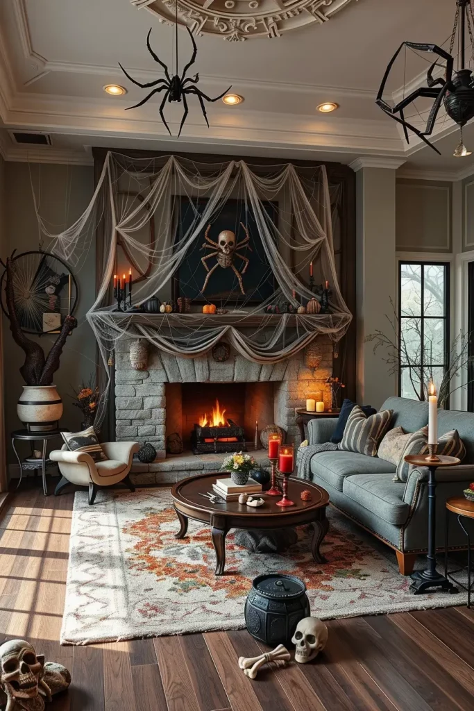 64 Halloween Mantle Ideas 2025 to Inspire Your Spooky Fireplace Styling