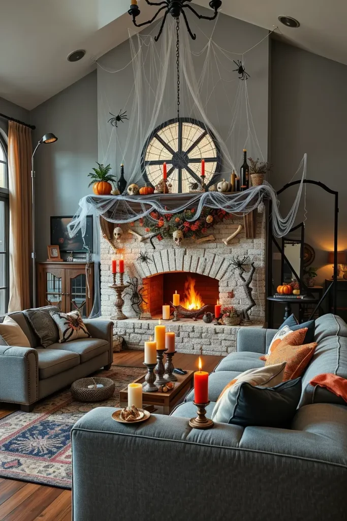 64 Halloween Mantle Ideas 2025 to Inspire Your Spooky Fireplace Styling