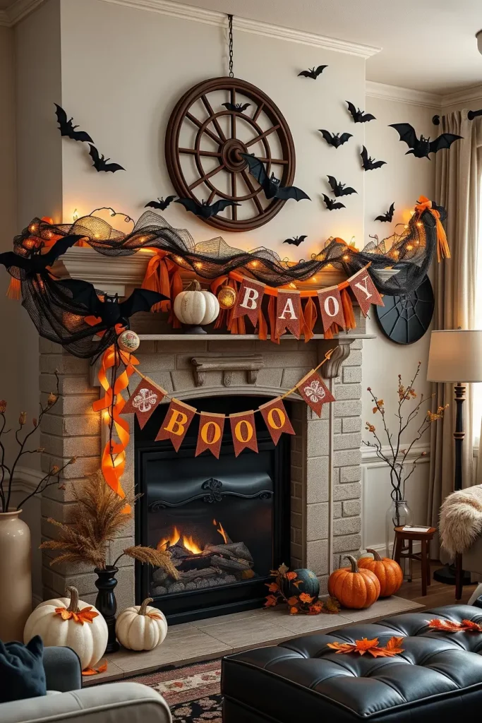 65 Halloween Fireplace Decor Ideas 2025 for a Spooky and Stylish Home