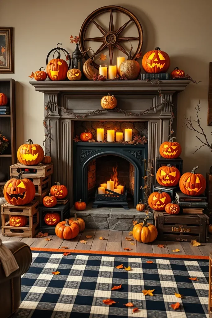 65 Halloween Fireplace Decor Ideas 2025 for a Spooky and Stylish Home