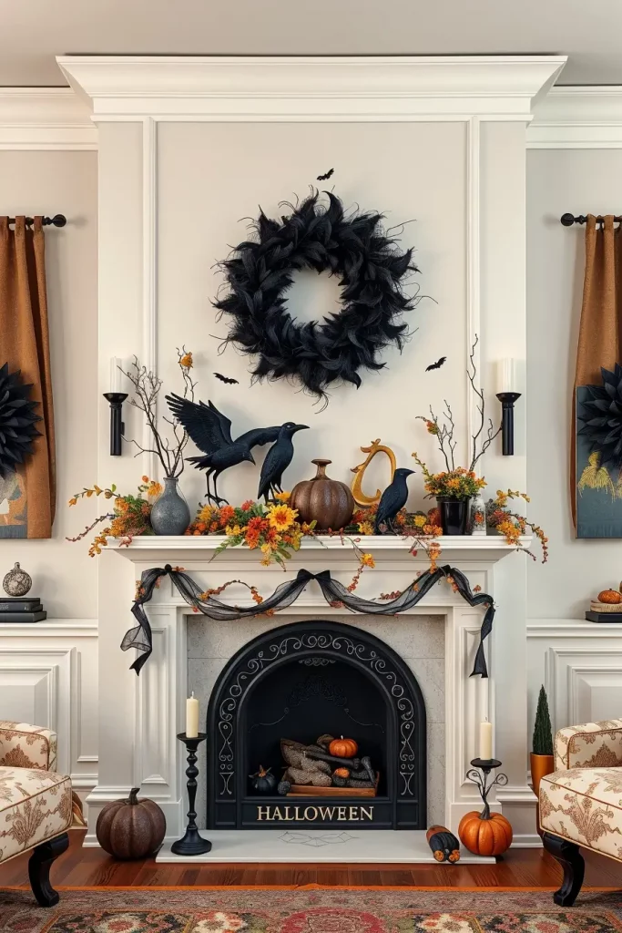 65 Halloween Fireplace Decor Ideas 2025 for a Spooky and Stylish Home