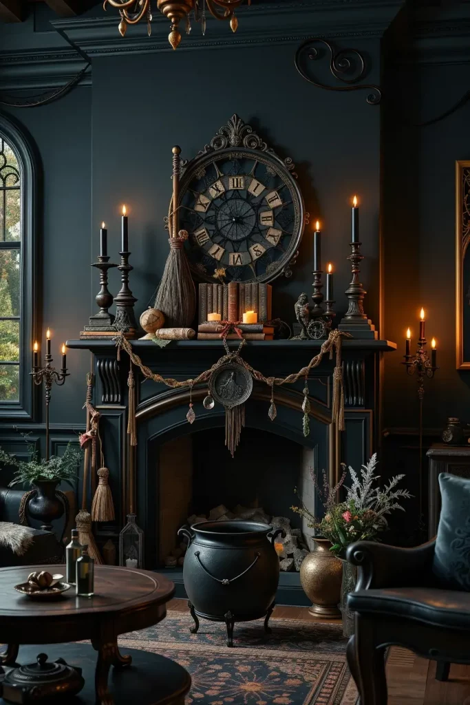 64 Halloween Mantle Ideas 2025 to Inspire Your Spooky Fireplace Styling