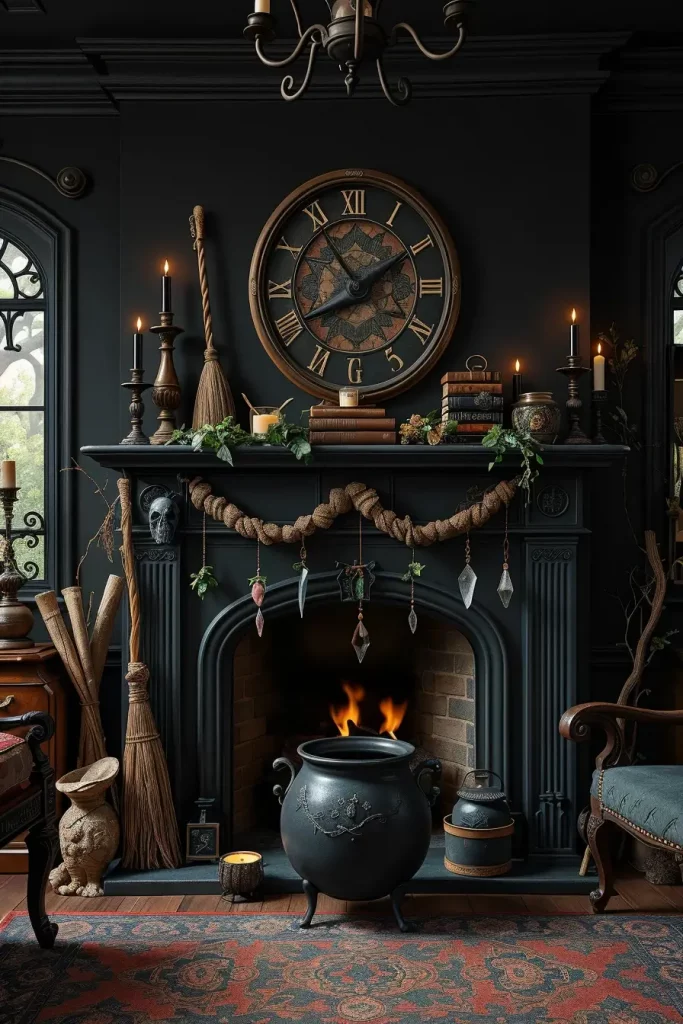 64 Halloween Mantle Ideas 2025 to Inspire Your Spooky Fireplace Styling