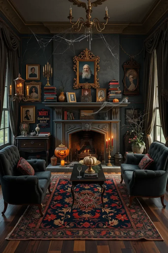 64 Halloween Mantle Ideas 2025 to Inspire Your Spooky Fireplace Styling