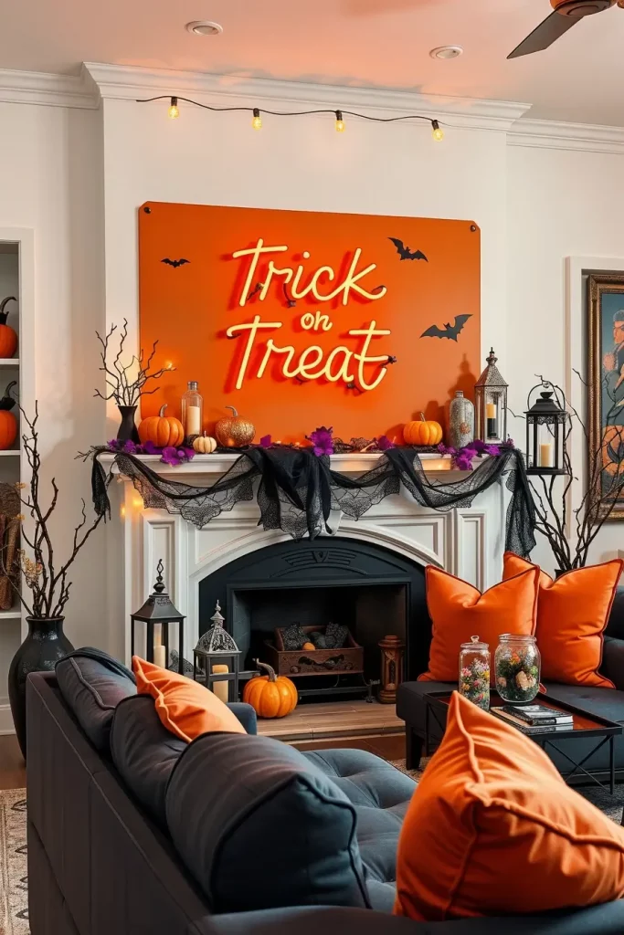 64 Halloween Mantle Ideas 2025 to Inspire Your Spooky Fireplace Styling