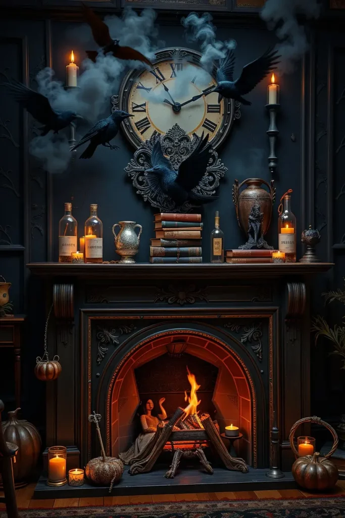 65 Halloween Fireplace Decor Ideas 2025 for a Spooky and Stylish Home