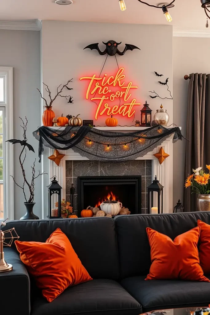 64 Halloween Mantle Ideas 2025 to Inspire Your Spooky Fireplace Styling