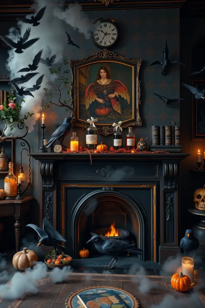 65 Halloween Fireplace Decor Ideas 2025 for a Spooky and Stylish Home