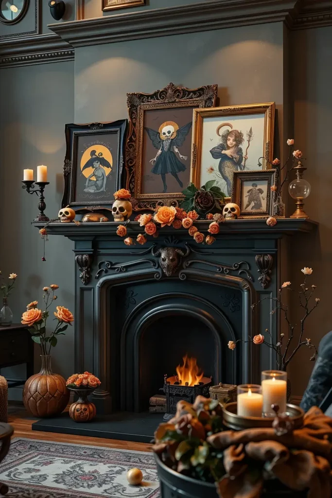 65 Halloween Fireplace Decor Ideas 2025 for a Spooky and Stylish Home