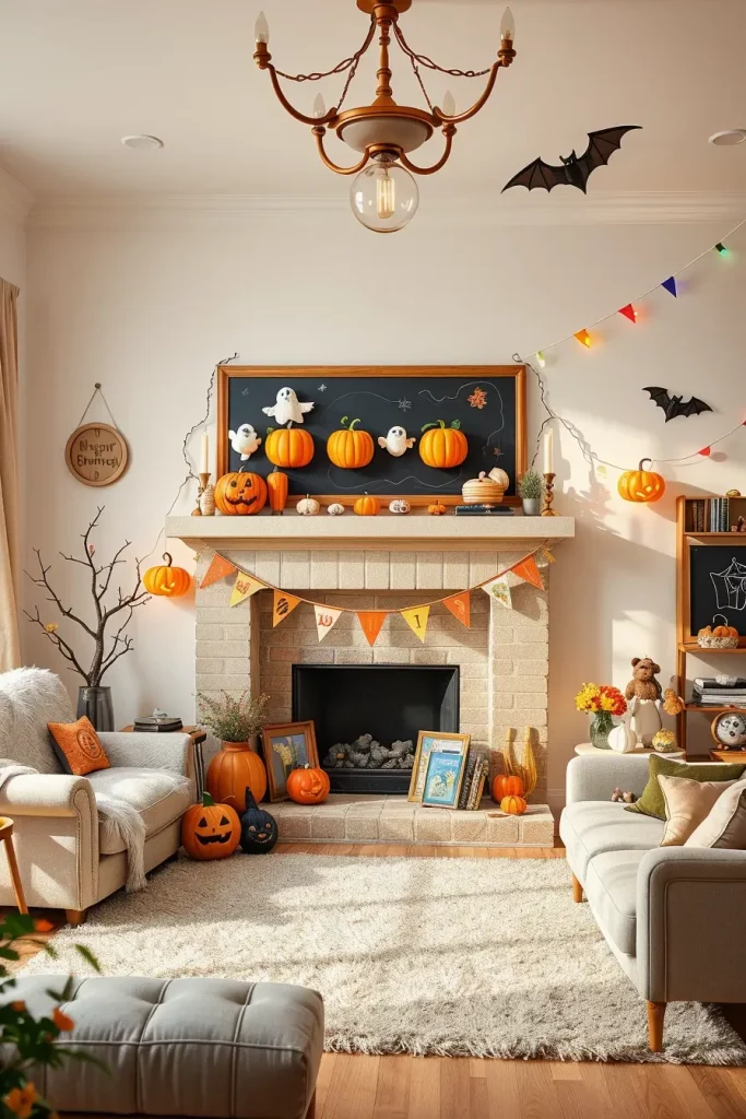 64 Halloween Mantle Ideas 2025 to Inspire Your Spooky Fireplace Styling