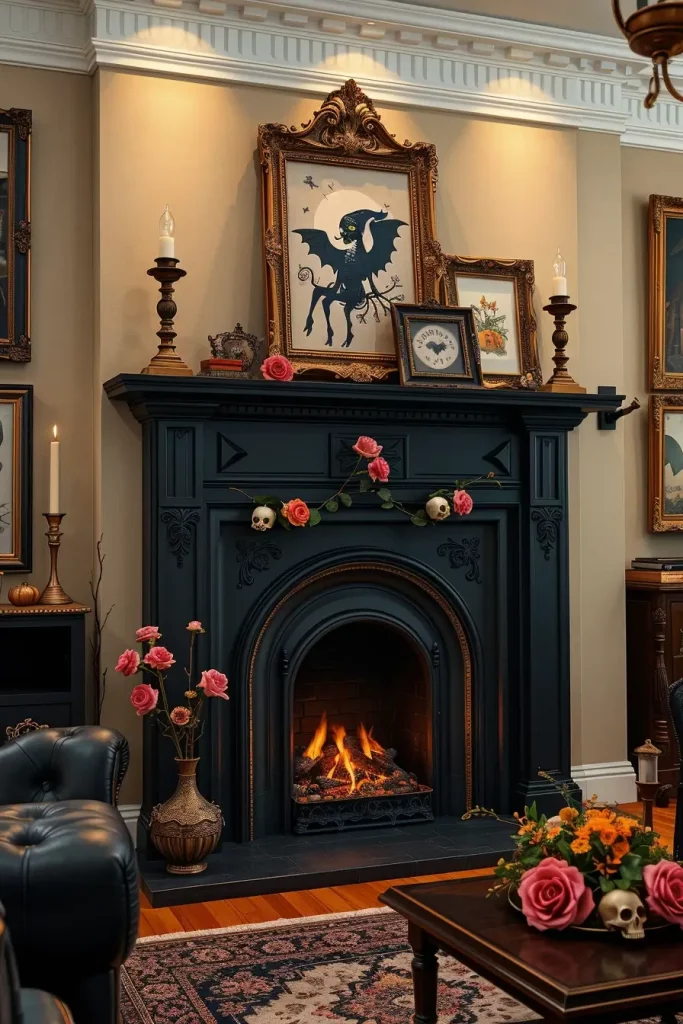 65 Halloween Fireplace Decor Ideas 2025 for a Spooky and Stylish Home