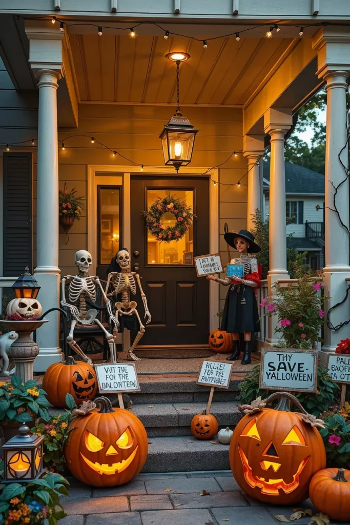 63 Funny Outdoor Halloween Decor Ideas 2025 That Will Make Everyone Laugh