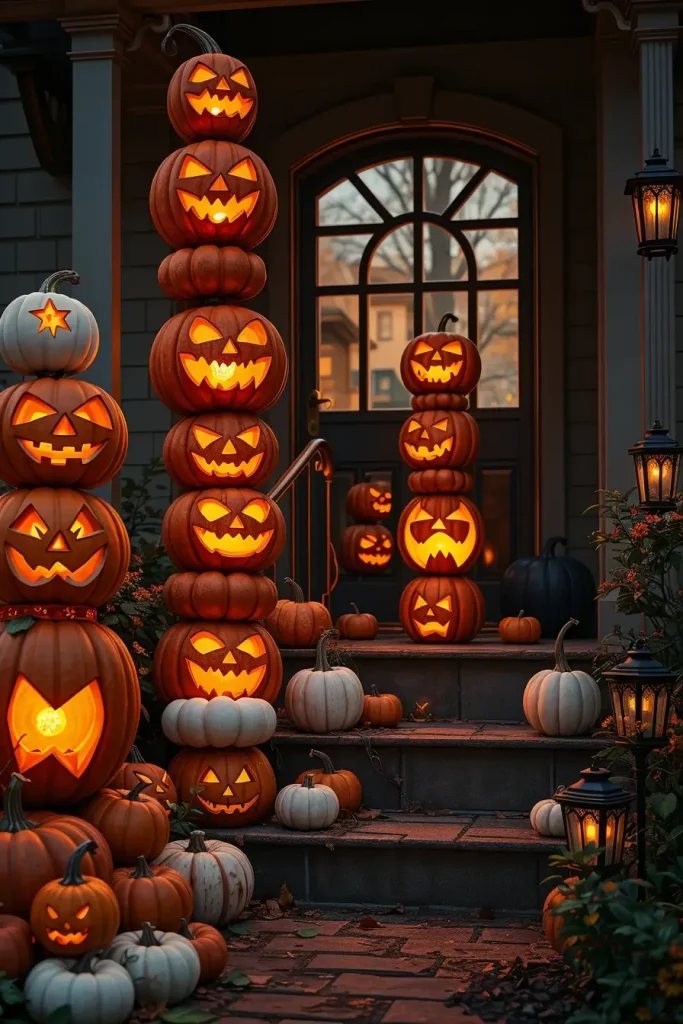 64 Halloween Front Porch Decor Ideas 2025 That Will Wow Trick-or-Treaters