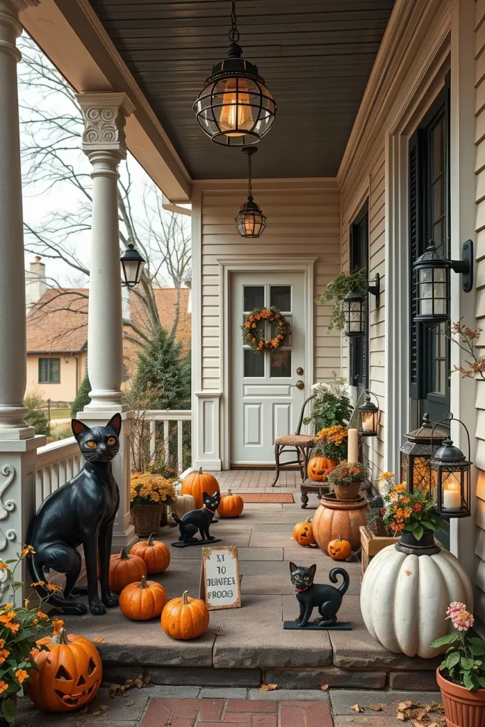 64 Halloween Front Porch Decor Ideas 2025 That Will Wow Trick-or-Treaters