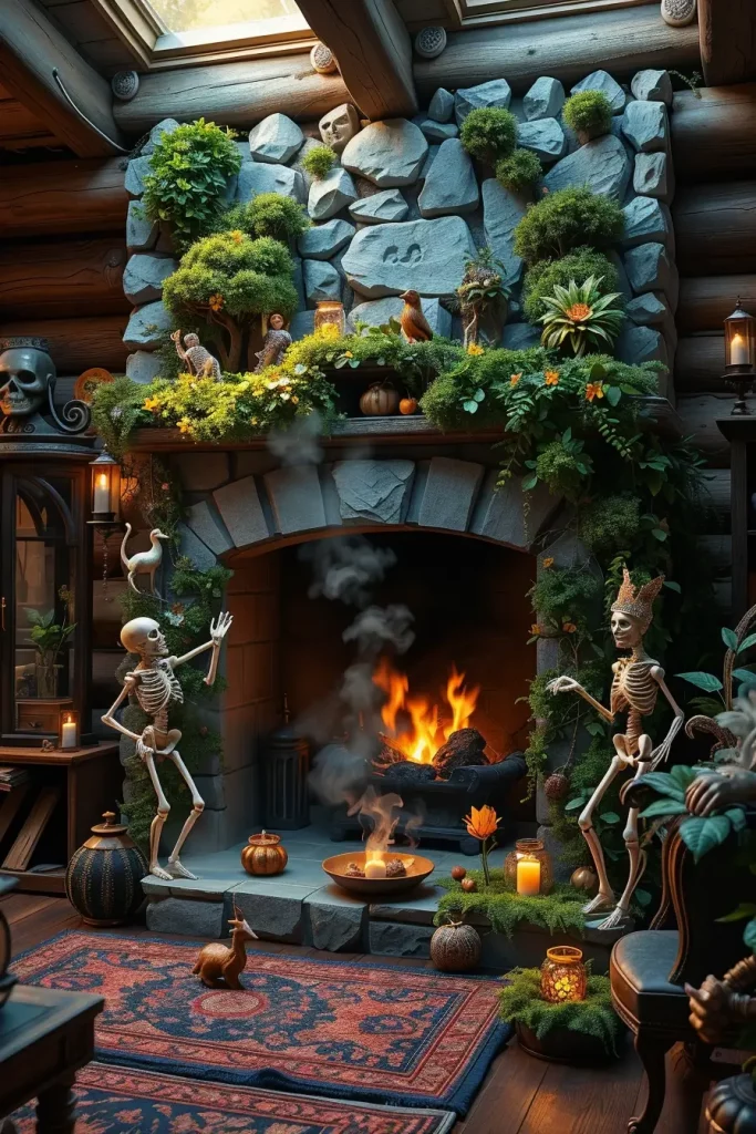 65 Halloween Fireplace Decor Ideas 2025 for a Spooky and Stylish Home