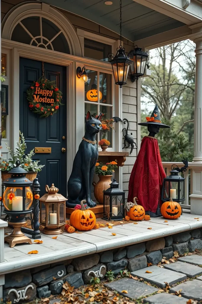 64 Halloween Front Porch Decor Ideas 2025 That Will Wow Trick-or-Treaters