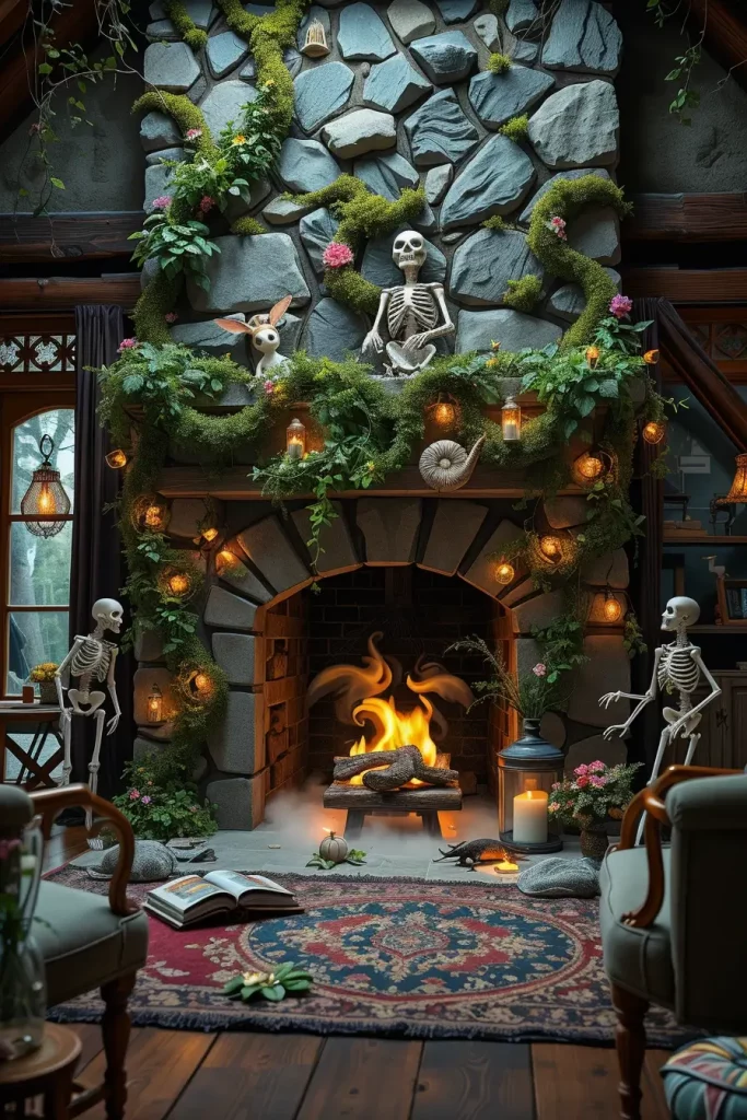65 Halloween Fireplace Decor Ideas 2025 for a Spooky and Stylish Home