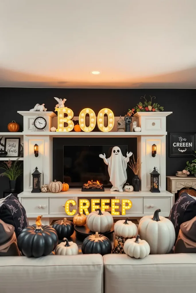 64 Halloween Mantle Ideas 2025 to Inspire Your Spooky Fireplace Styling