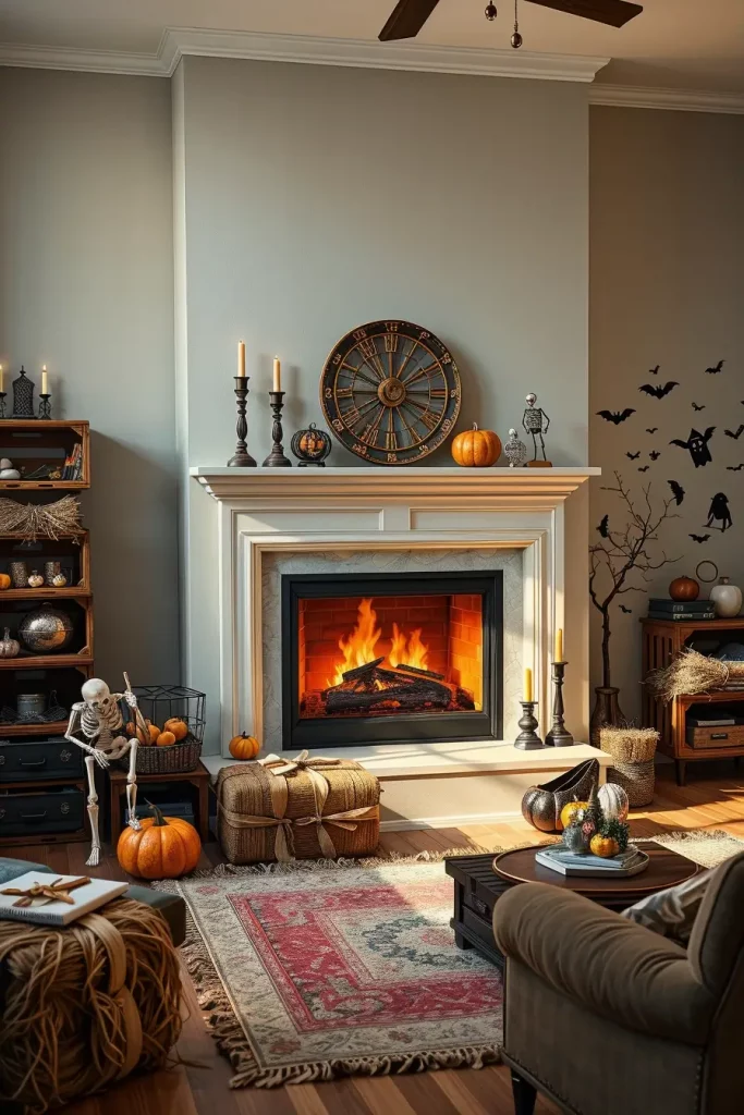 65 Halloween Fireplace Decor Ideas 2025 for a Spooky and Stylish Home