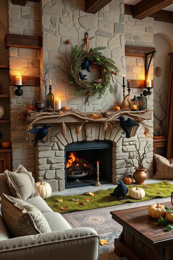 64 Halloween Mantle Ideas 2025 to Inspire Your Spooky Fireplace Styling