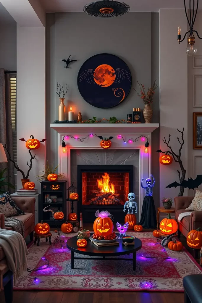65 Halloween Fireplace Decor Ideas 2025 for a Spooky and Stylish Home