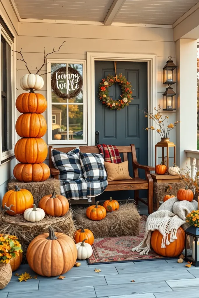 64 Halloween Front Porch Decor Ideas 2025 That Will Wow Trick-or-Treaters