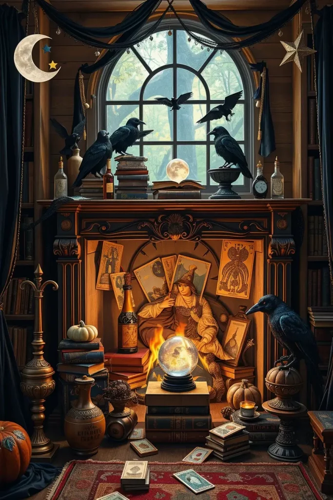 64 Halloween Mantle Ideas 2025 to Inspire Your Spooky Fireplace Styling