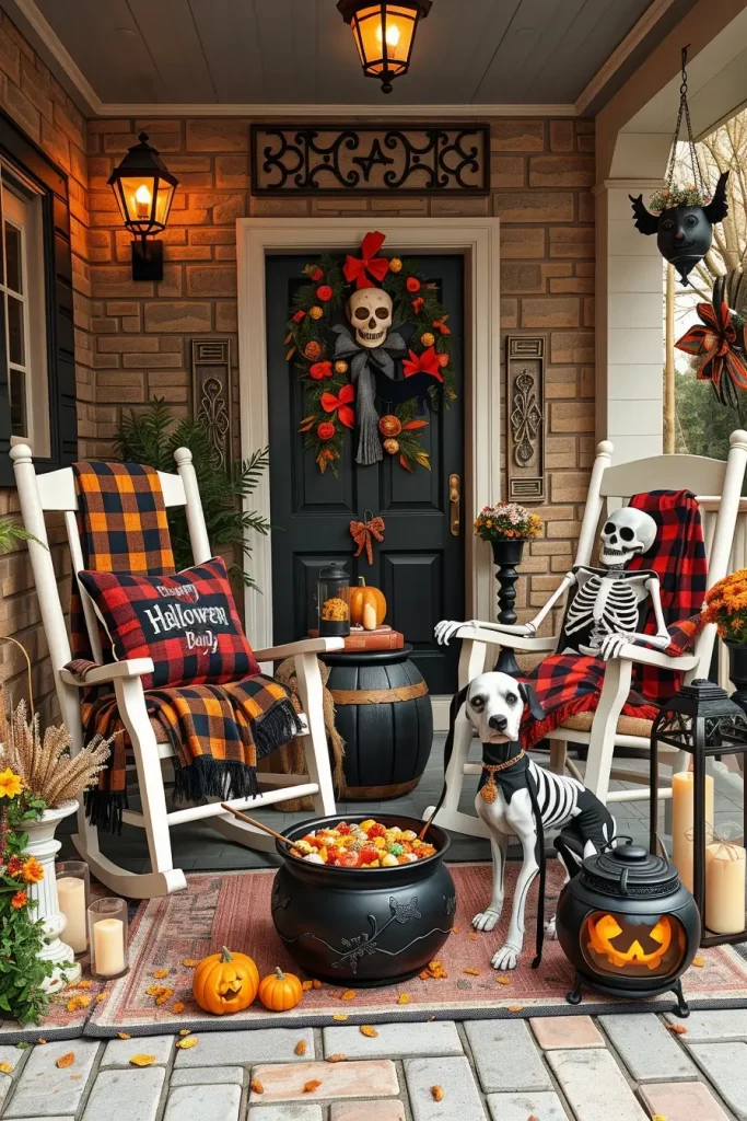 64 Halloween Front Porch Decor Ideas 2025 That Will Wow Trick-or-Treaters