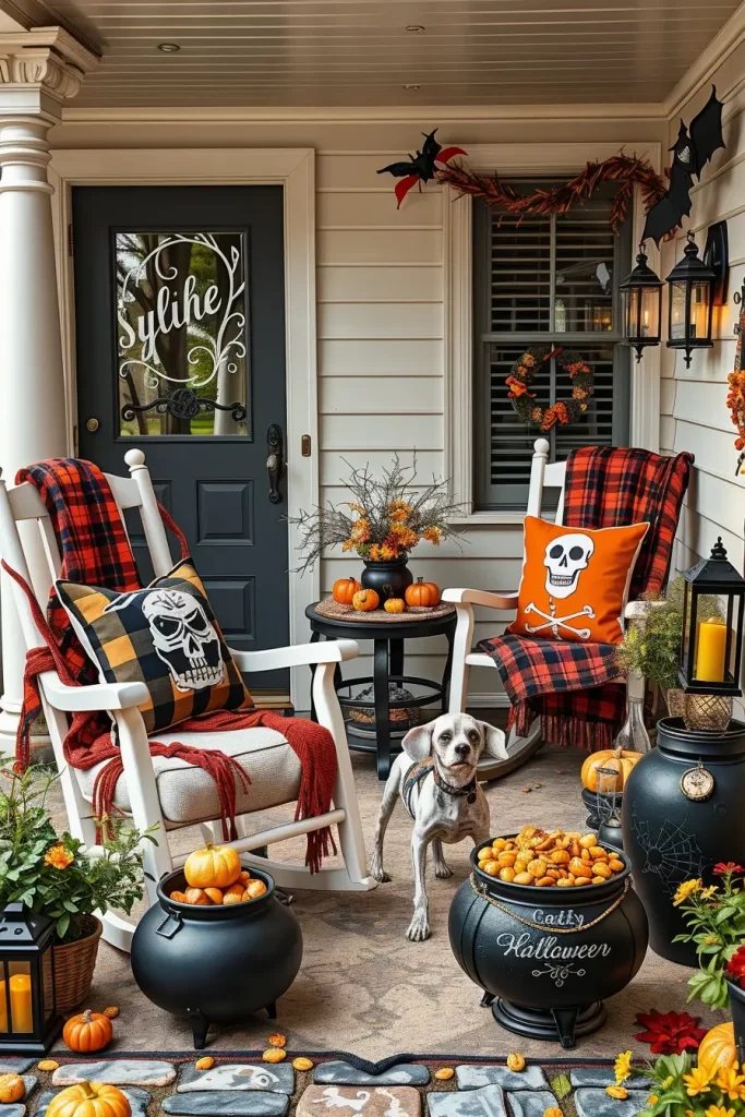64 Halloween Front Porch Decor Ideas 2025 That Will Wow Trick-or-Treaters