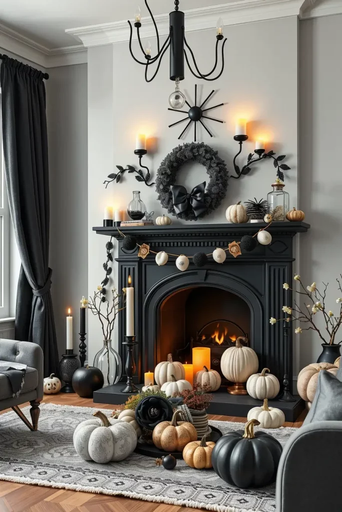 65 Halloween Fireplace Decor Ideas 2025 for a Spooky and Stylish Home