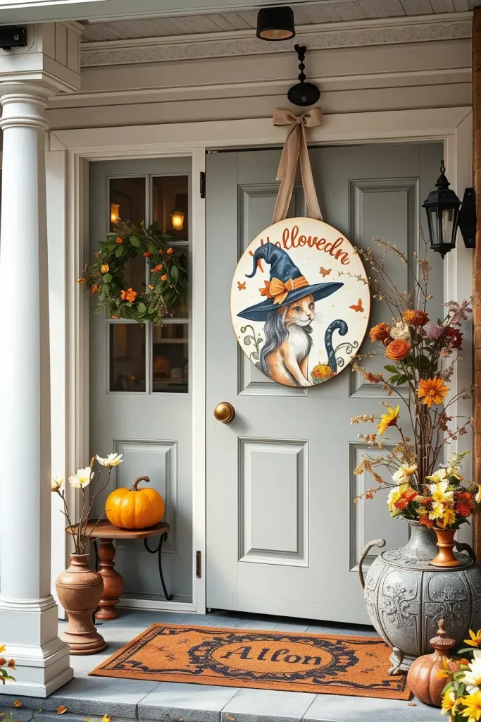 66 Halloween Door Hangers Ideas 2025: Trendy, Cute, and Spooky Designs to Try